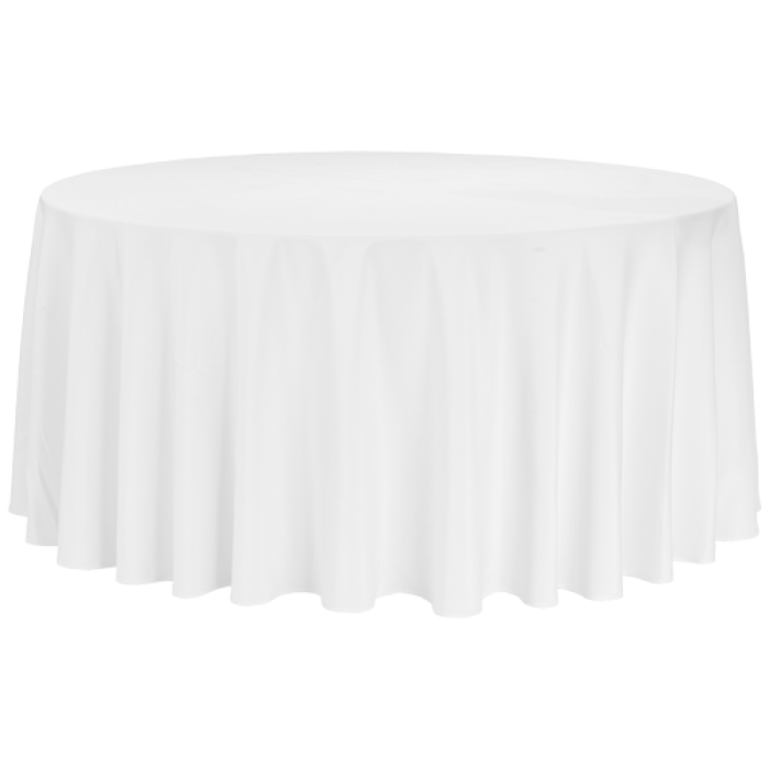 TISCHDECKE LUNA, BODENLANG - WEIß