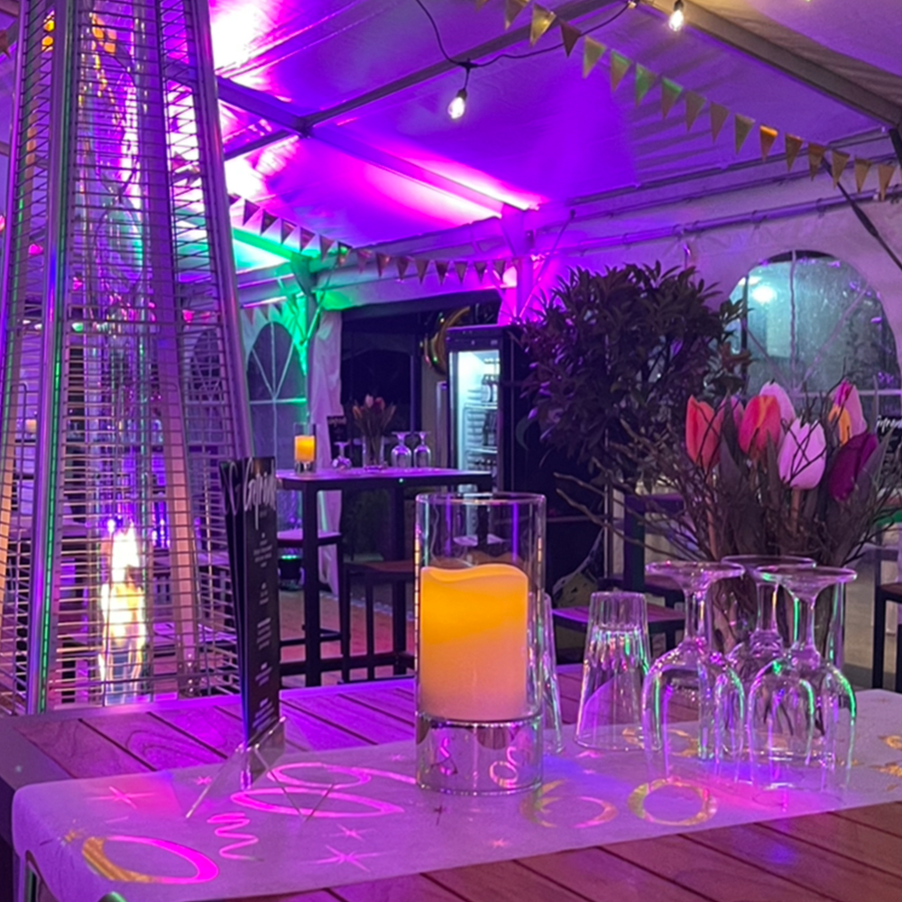 Kerzenglas mit LED Kerze