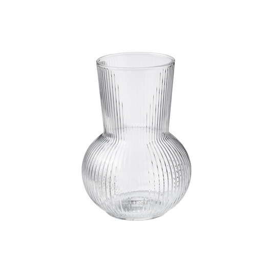 Blumenvase geriffelt / ⌀ 12 cm / H 17 cm
