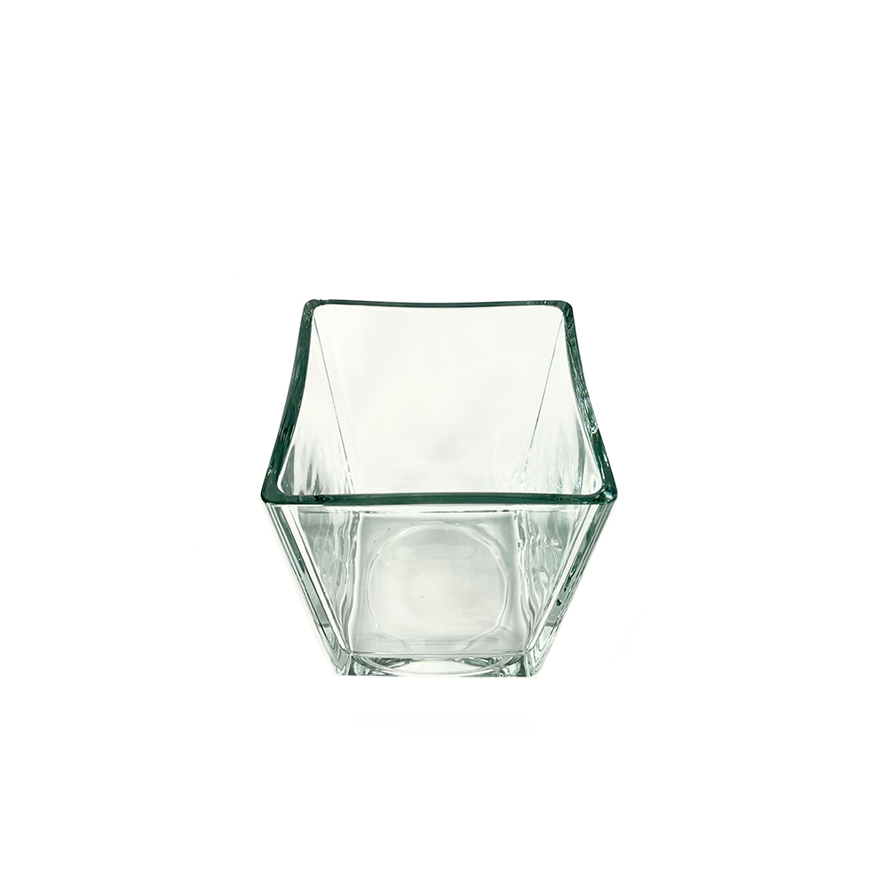 Blumenvase Eckig groß / 12 x 12 cm / H 16,5 cm