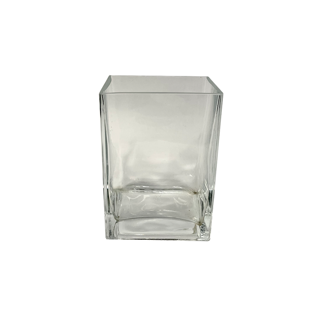 Blumenvase Eckig /  7,5 x 9,5 cm  / H 14 cm